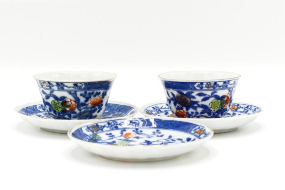 Picture of Vintage Omega gong fu cups and coasters set